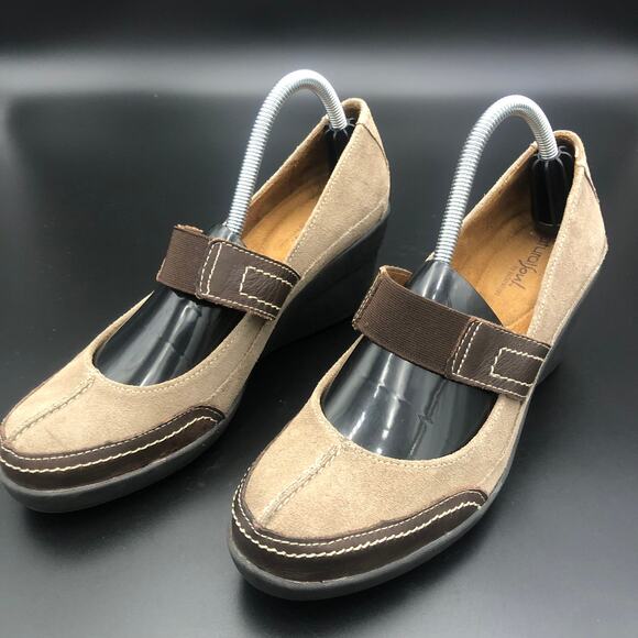 Natural Soul by Naturalizer Suede Wedge Heels, Women's Size 9M/EUR 39.5 - Picture 1 of 7